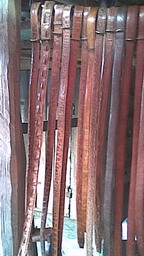 ceintures cuir zebu, croco